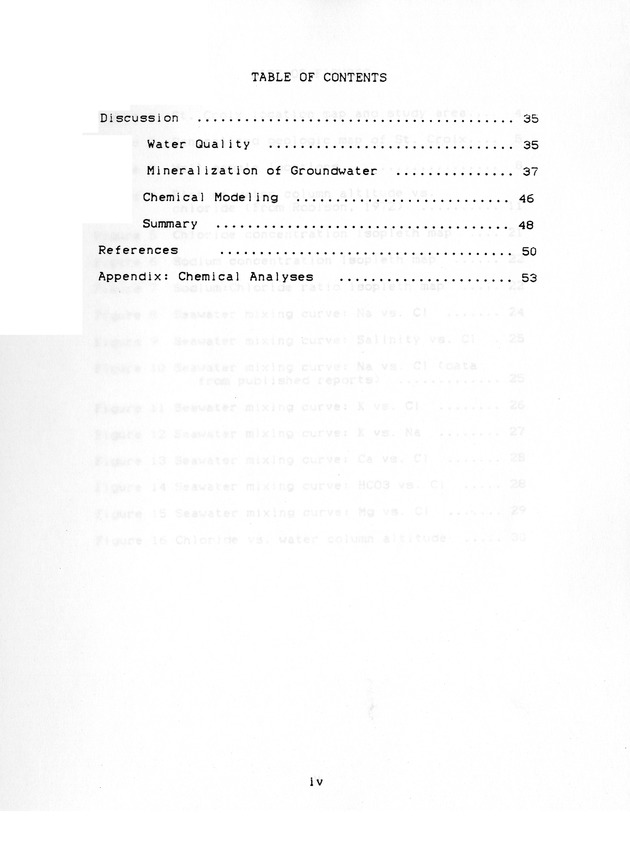 Groundwater geochemistry of the St. Croix carbonate aquifer system - 0006