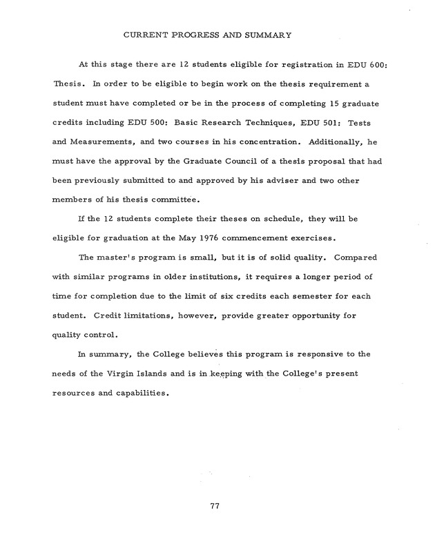 Self-study report of the College of the Virgin Islands - 0092