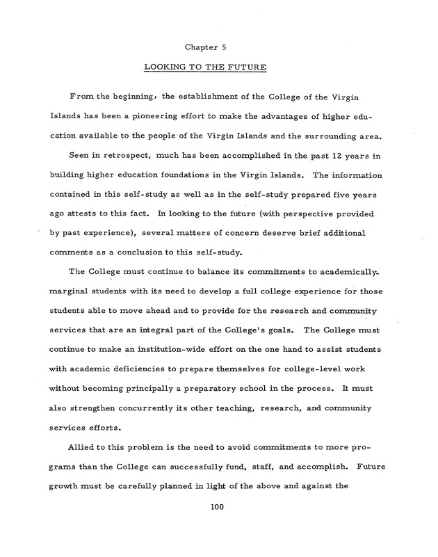 Self-study report of the College of the Virgin Islands - 0116