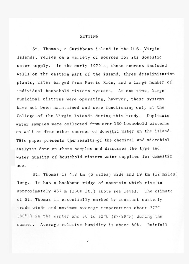 Water quality of cistern water in St. Thomas U.S.V.I. - 0007