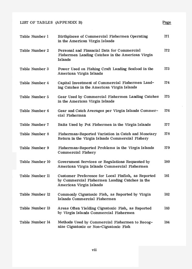 Study of the fisheries potential of the Virgin Islands Contribution - 0007