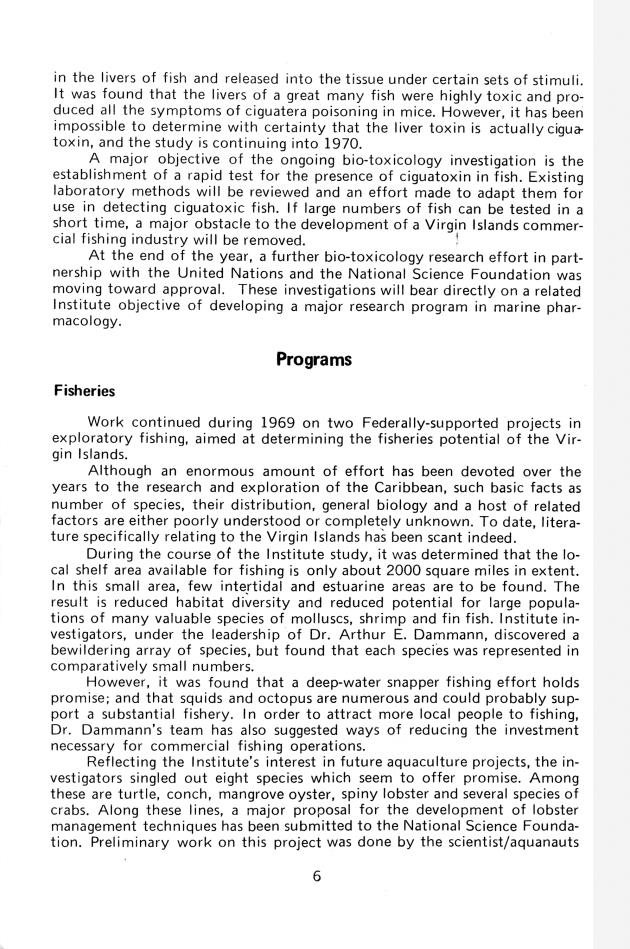 Caribbean Research Institute: Annual report 1969 - 0006