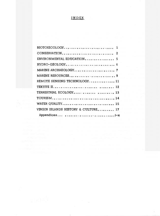 Caribbean Research Institute: Annual Report - January, 1970 - December, 1971 - 0002