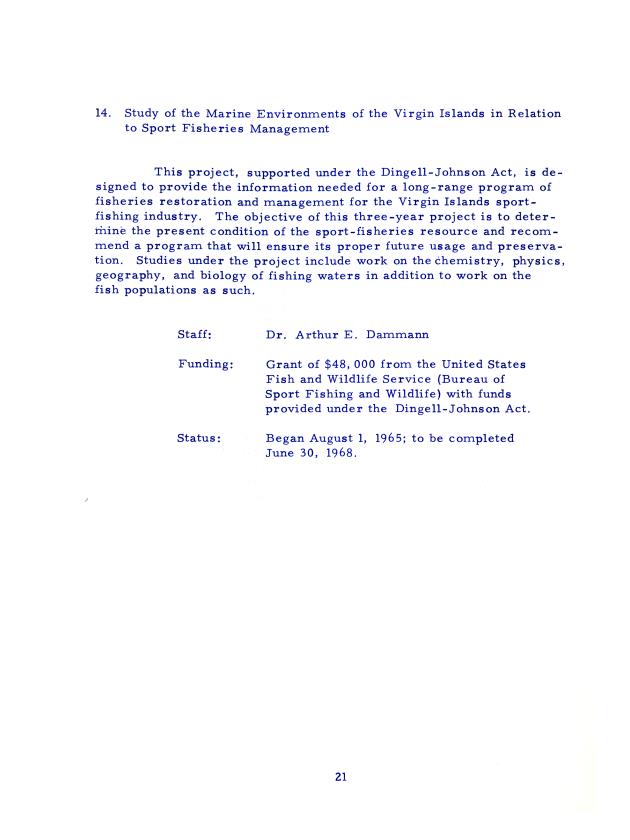 Caribbean Research Institute-Annual Report 1965 - 0022