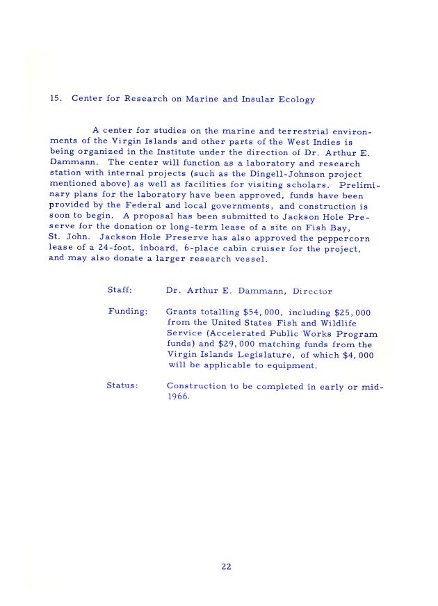 Caribbean Research Institute-Annual Report 1965 - 0023