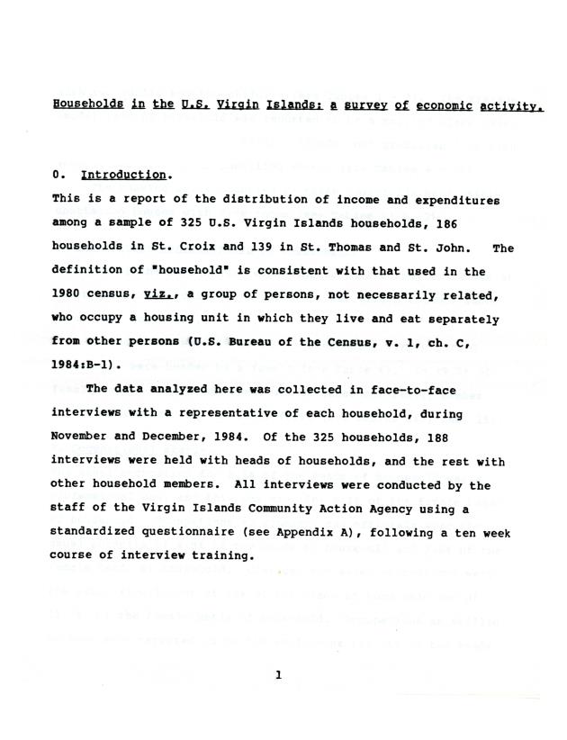 Households in the U.S. Virgin Islands : a survey of economic activity - 0005
