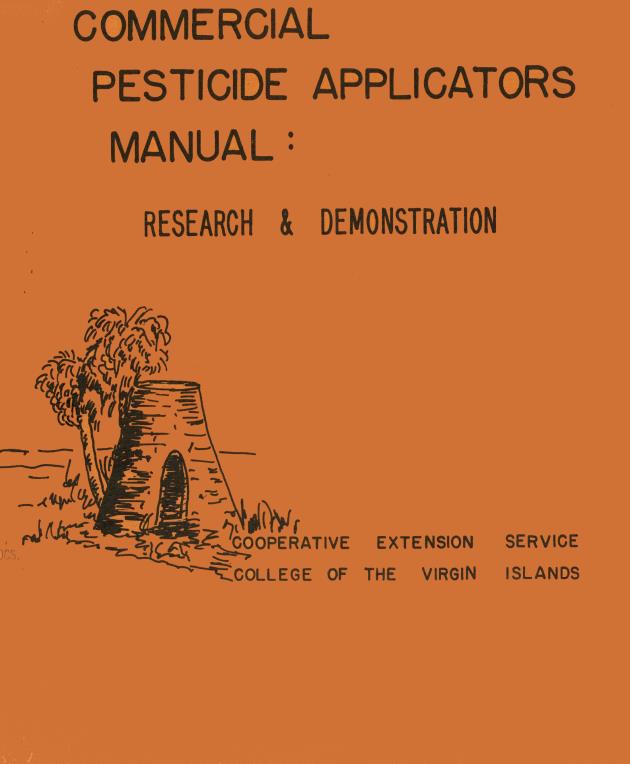 Commercial pesticides applicator manual : research & demonstration - 0000-front