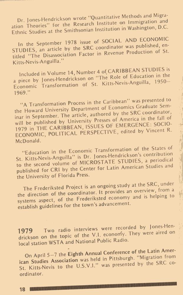 Caribbean Research Institute Report for the period July 1, 1977 - June 30, 1979 - 0018