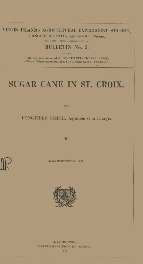 Sugar cane in St. Croix - 0000-Front