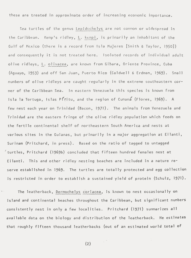 Distribution and management of Caribbean sea turtles - 0002