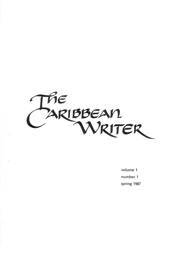 The Caribbean writer - Page 1