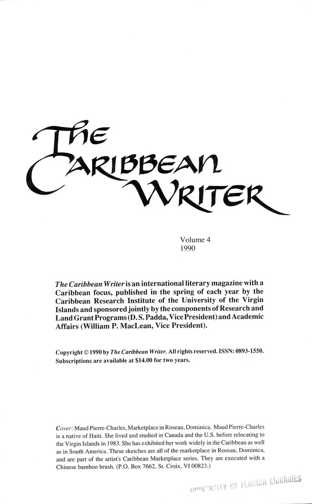 The Caribbean writer - Page 1