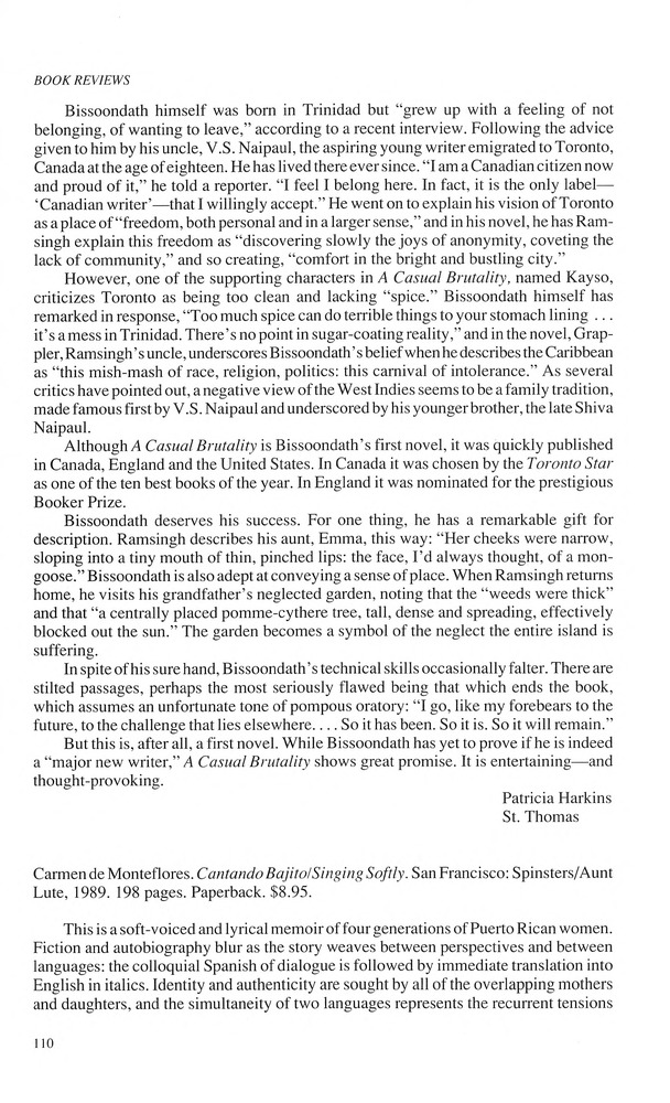 The Caribbean writer - Page 110