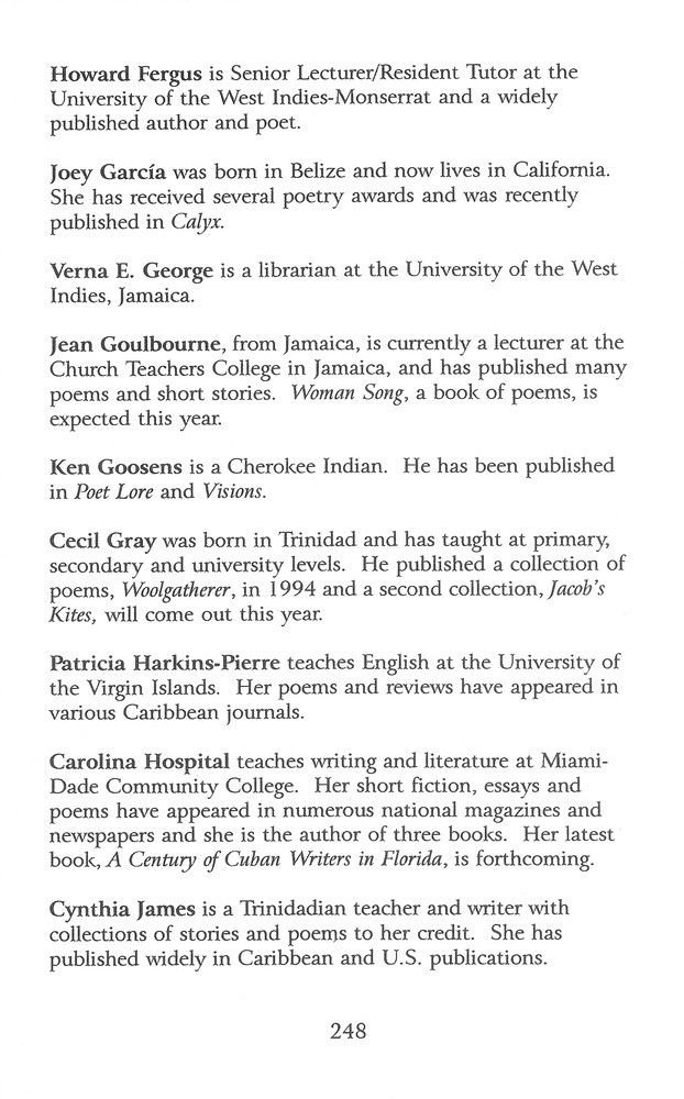 The Caribbean writer - Page 248