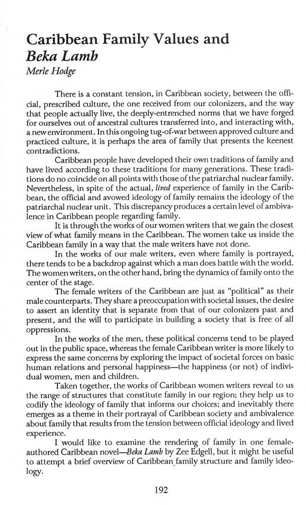 The Caribbean writer - Page 192