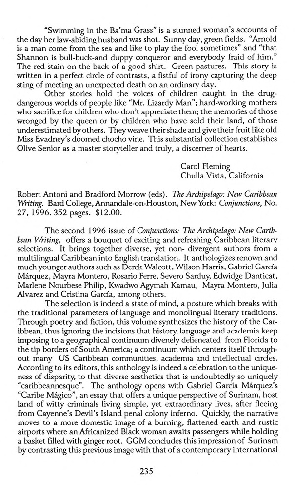 The Caribbean writer - Page 235