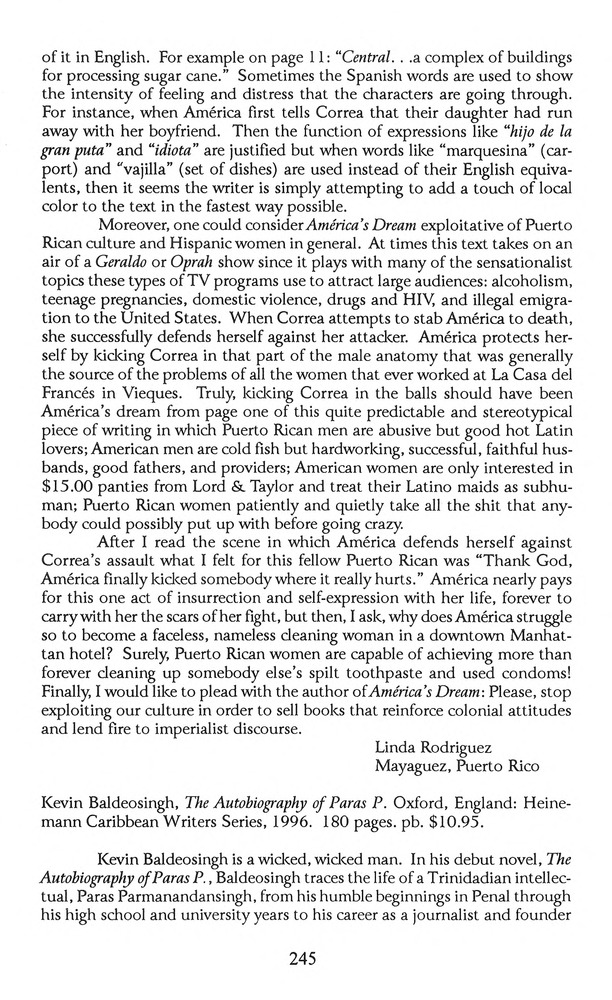 The Caribbean writer - Page 245