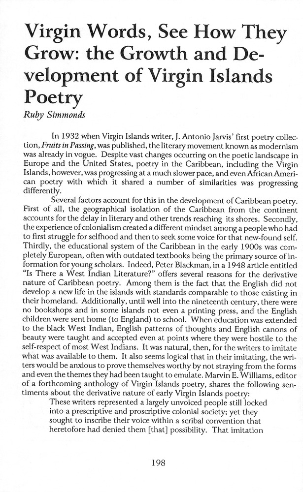 The Caribbean writer - Page 198