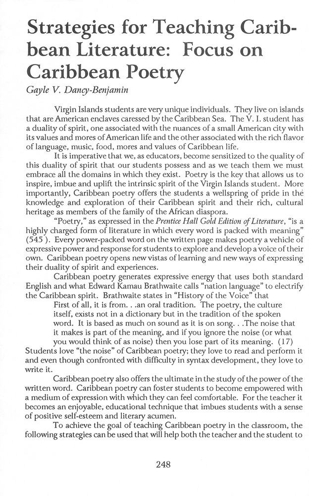 The Caribbean writer - Page 248