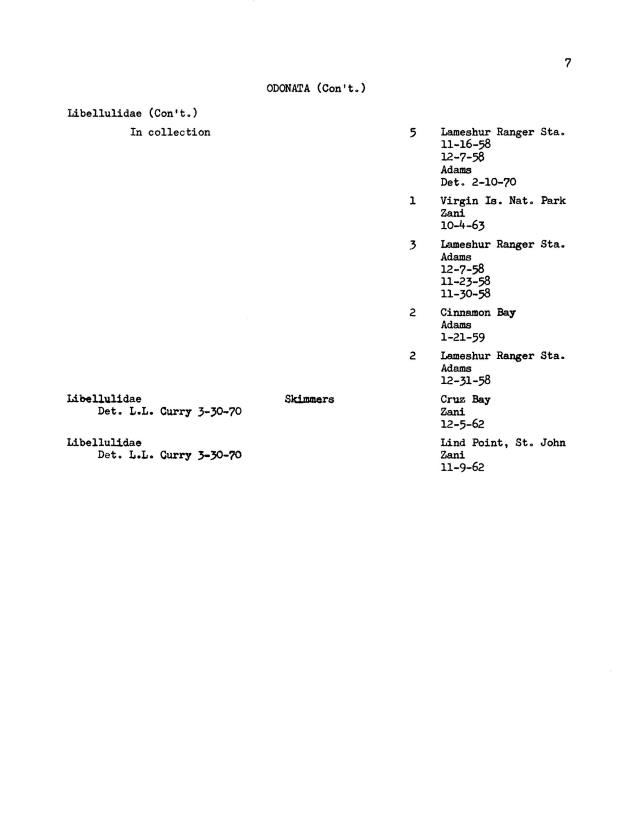 Entomological check list for Virgin Island Ecological Research Station and Virgin Island National Park Museum, St. John, U.S. Virgin Islands - Page 18