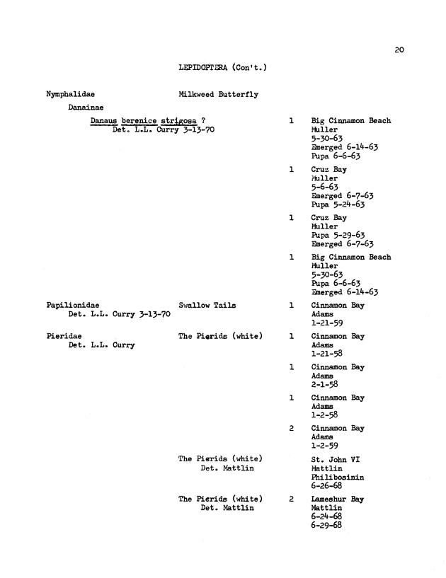 Entomological check list for Virgin Island Ecological Research Station and Virgin Island National Park Museum, St. John, U.S. Virgin Islands - Page 31