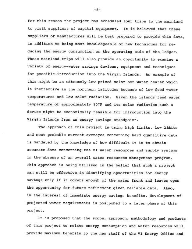 Water resources and energy use in the Unied States Virgin Islands: a proposal - 0008