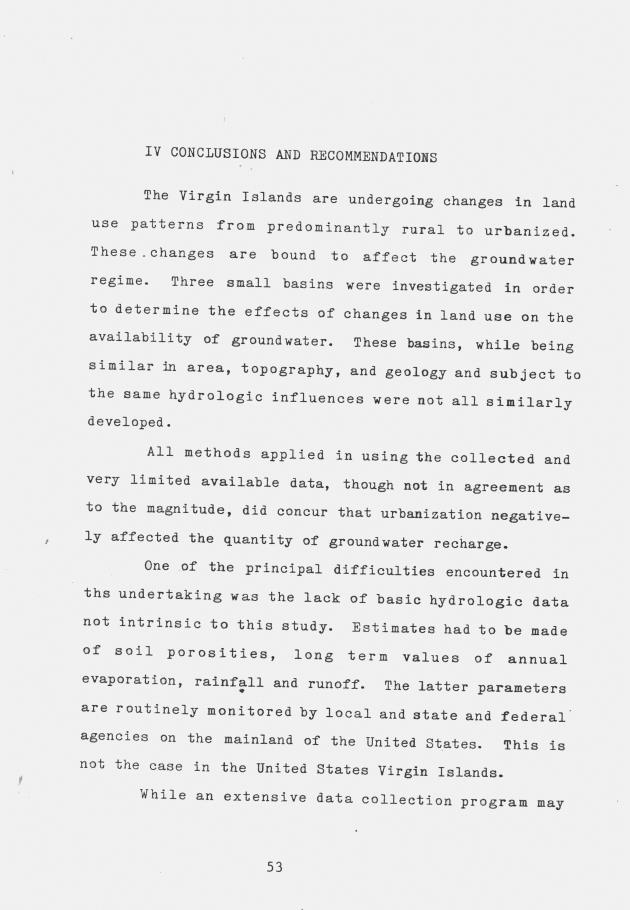 Land use, runoff and recharge on selected watersheds in the U.S. Virgin Islands - 0058