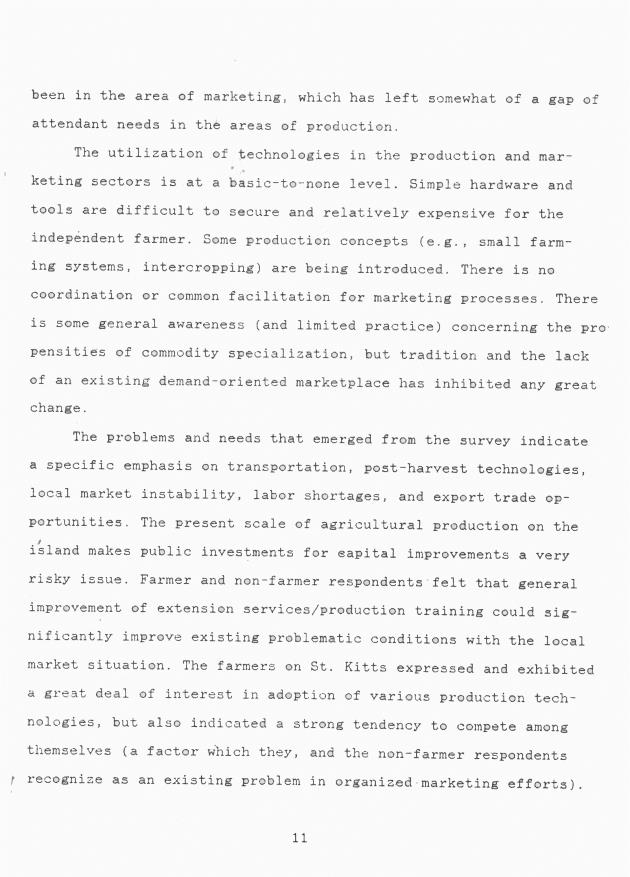 Project report on selected cases of farm production/marketing services and systems in the Eastern Caribbean - 0013