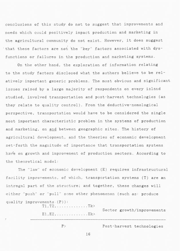 Project report on selected cases of farm production/marketing services and systems in the Eastern Caribbean - 0018