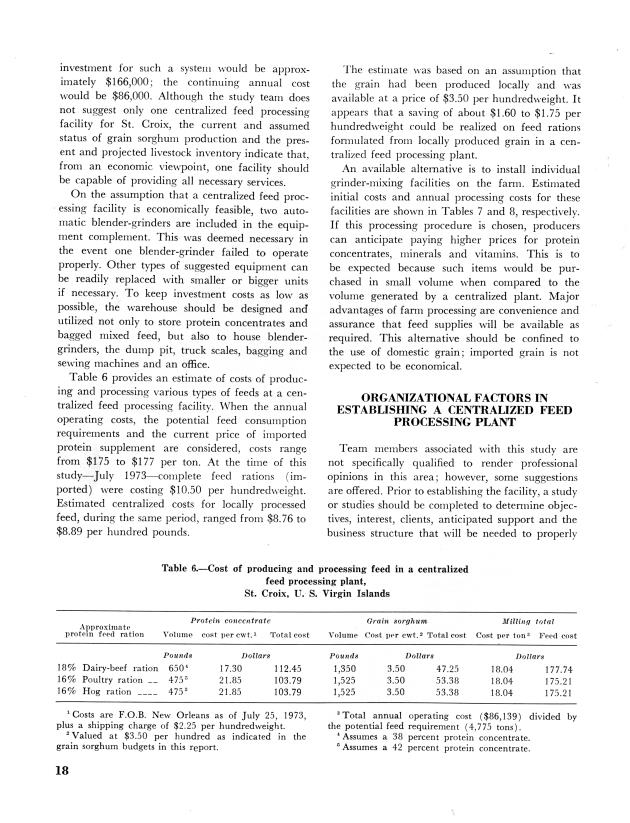 Grain sorghum and forage : production and utilization potential in St. Croix, U.S. Virgin Islands Virgin Islands - 0022