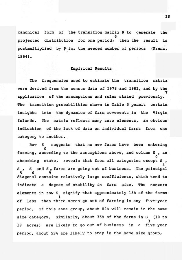 The decline of agriculture and projection of the number of farm units in the United States Virgin Islands - 0017