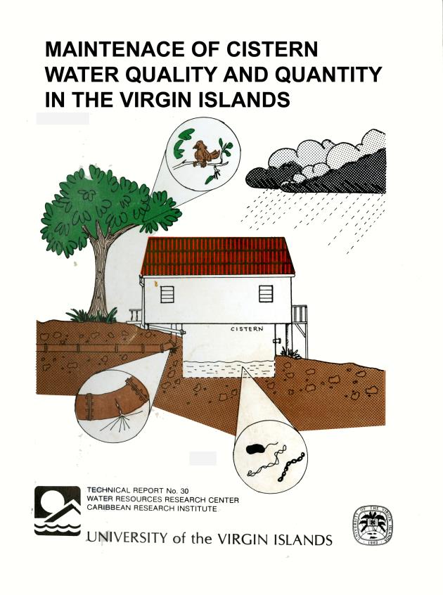 Maintenance of cistern water quality and quantity in the Virgin Islands - 0000-front