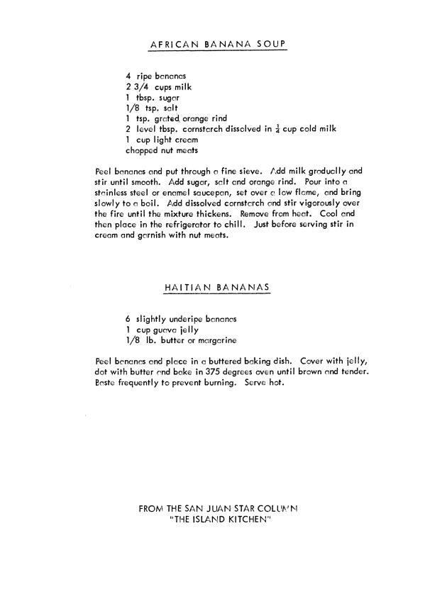 Virgin Islands fruits and vegetables : recipes - 0013