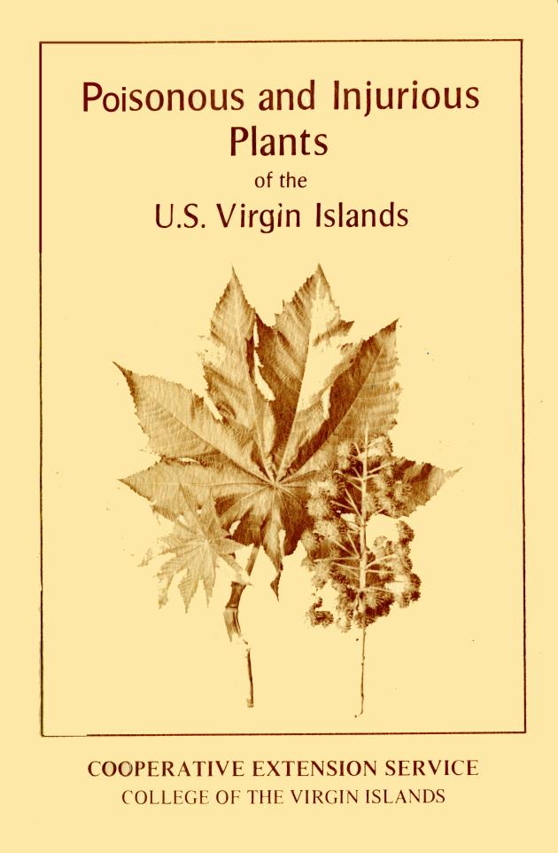 Poisonous and injurious plants of the U.S. Virgin Islands - 0000-front