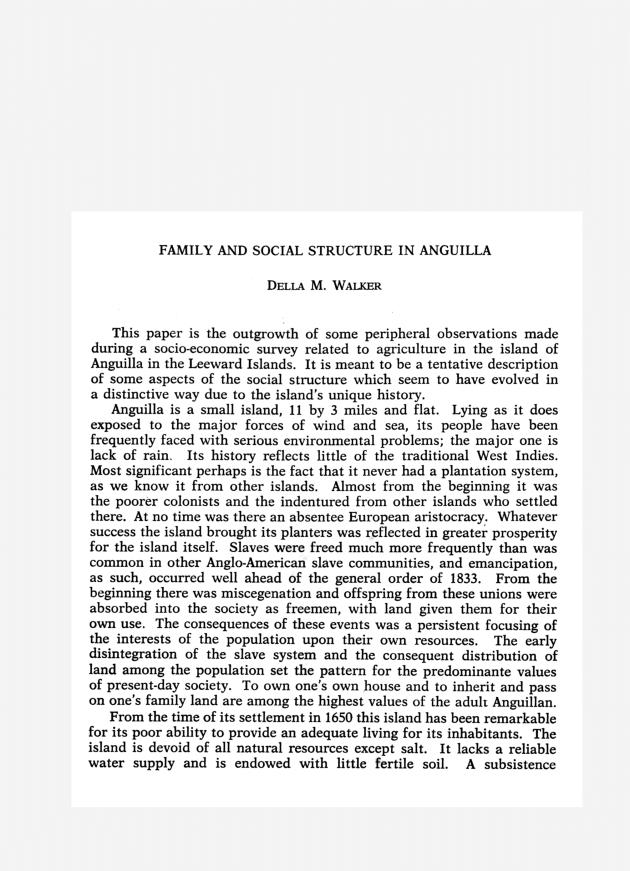 The family in the Caribbean : proceedings of the First Conference on the Family in the Caribbean - 0104