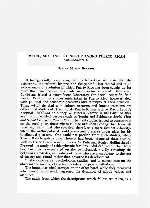 The family in the Caribbean : proceedings of the First Conference on the Family in the Caribbean - 0110