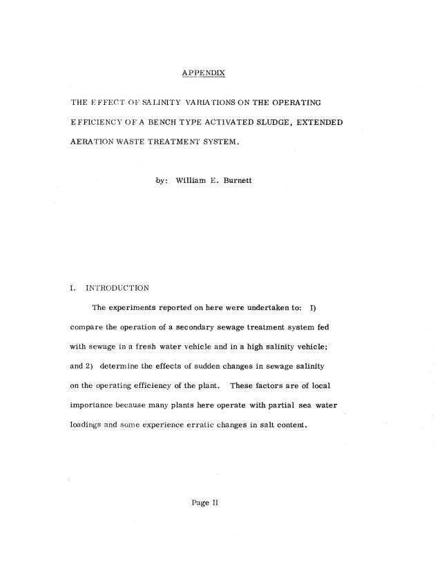 Operating efficiencies of package sewage plants on St. Thomas, V.I. - 0014