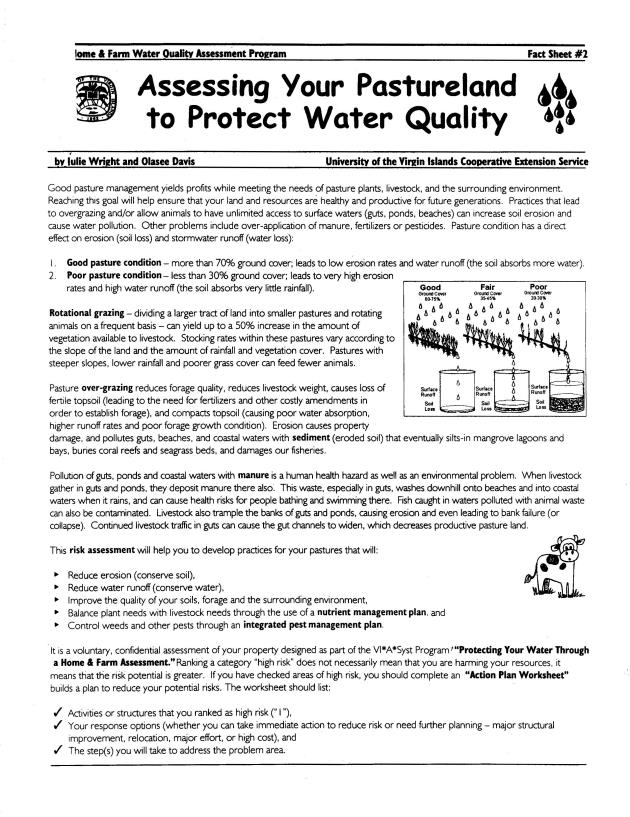 Assessing your pastureland to protect water quality - 0001