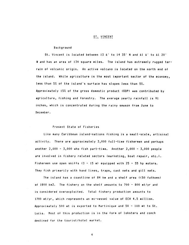 Assessment of aquaculture in the Eastern Caribbean ... : a pilot study of: Antigua, Barbados, Dominica, Montserrat, St. Lucia and St. Vincent - 0006
