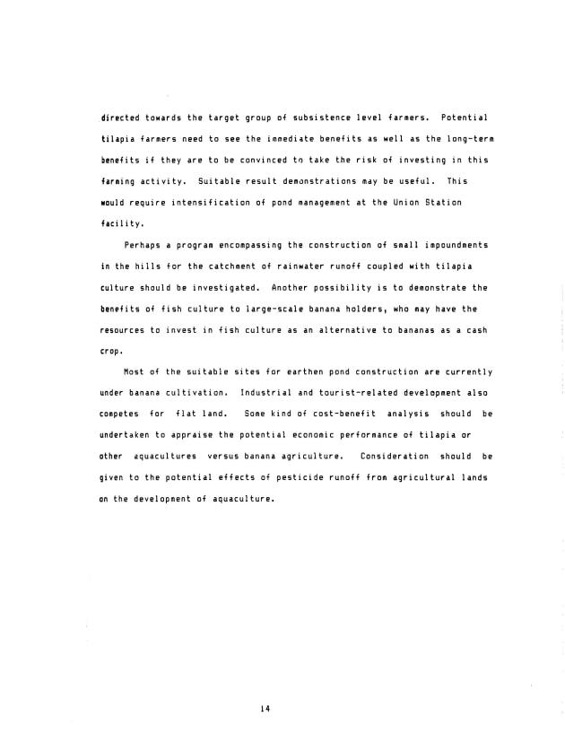 Assessment of aquaculture in the Eastern Caribbean ... : a pilot study of: Antigua, Barbados, Dominica, Montserrat, St. Lucia and St. Vincent - 0016