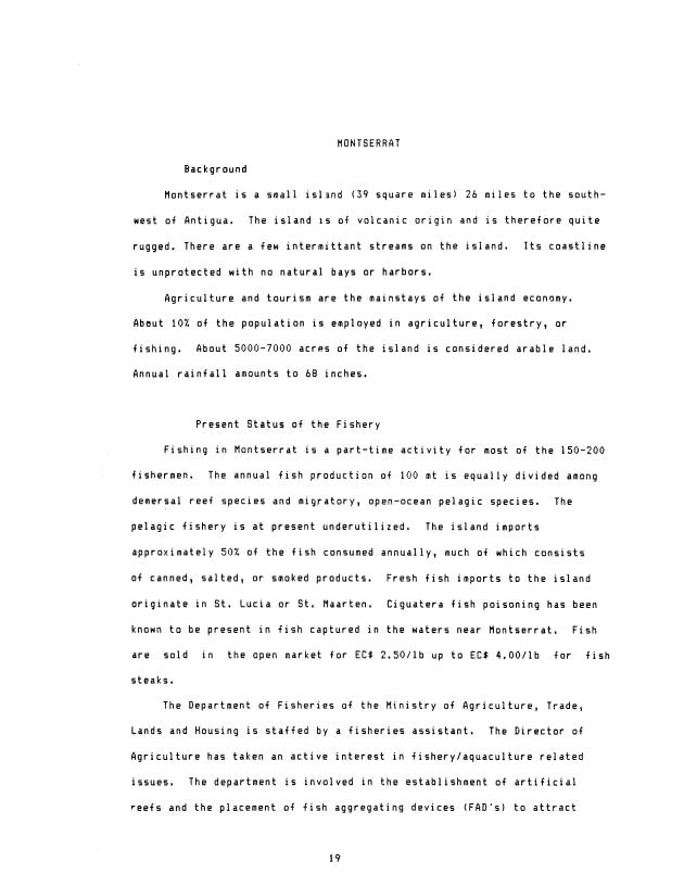 Assessment of aquaculture in the Eastern Caribbean ... : a pilot study of: Antigua, Barbados, Dominica, Montserrat, St. Lucia and St. Vincent - 0021