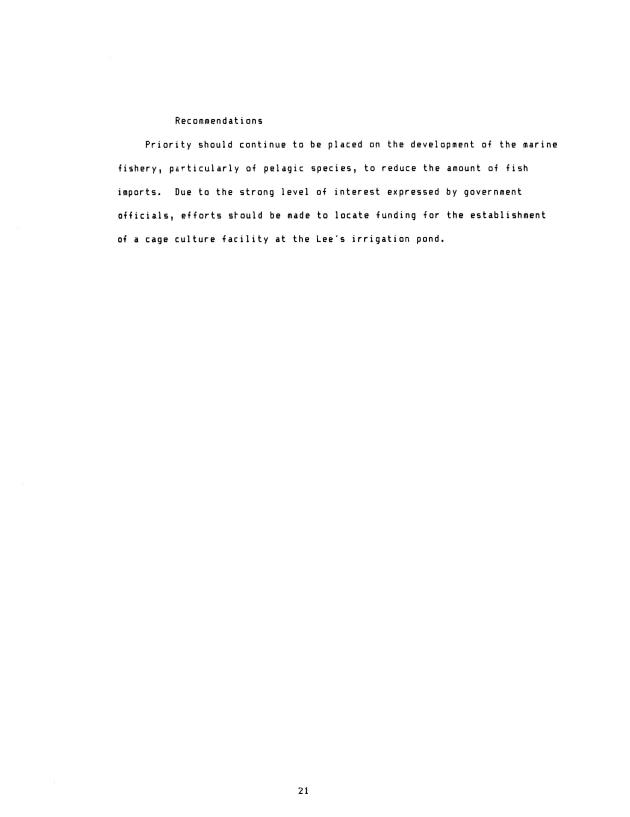 Assessment of aquaculture in the Eastern Caribbean ... : a pilot study of: Antigua, Barbados, Dominica, Montserrat, St. Lucia and St. Vincent - 0023