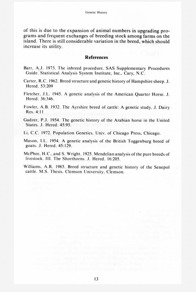 Senepol cattle : proceedings, International Senepol Research Symposium - 0020