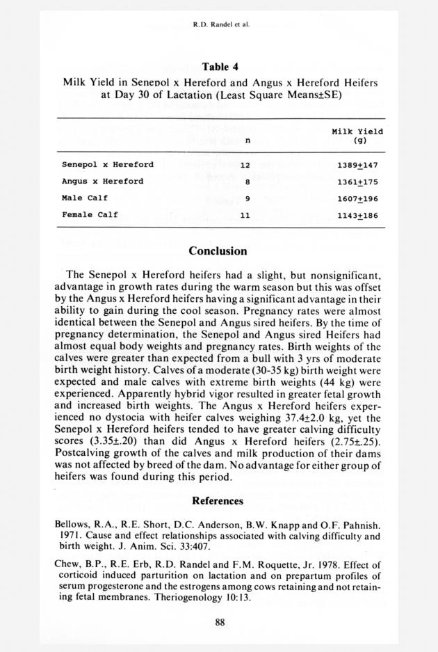 Senepol cattle : proceedings, International Senepol Research Symposium - 0091