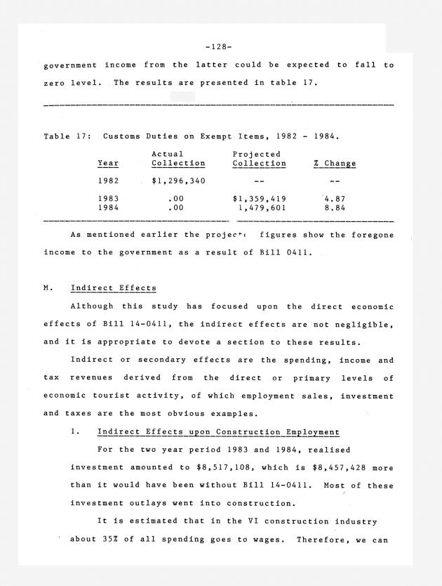 The economic impact of Section 1 of Bill 14-0411 (Act 4740) - 0135