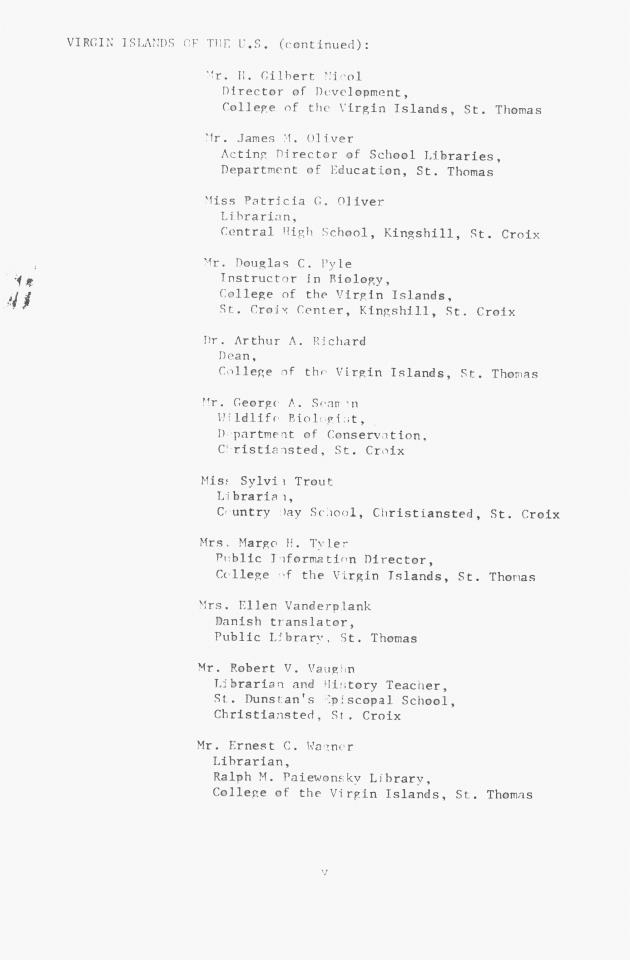 Proceedings - Conference on Sharing Caribbean Resources for Instruction and Research, College of the Virgin Islands, March 17-19, 1969. Conference on Sharing Caribbean Resources for Instruction and Research, College of the Virgin Islands, March 17-19, 1969 - 0006