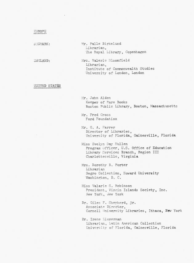 Proceedings - Conference on Sharing Caribbean Resources for Instruction and Research, College of the Virgin Islands, March 17-19, 1969. Conference on Sharing Caribbean Resources for Instruction and Research, College of the Virgin Islands, March 17-19, 1969 - 0007