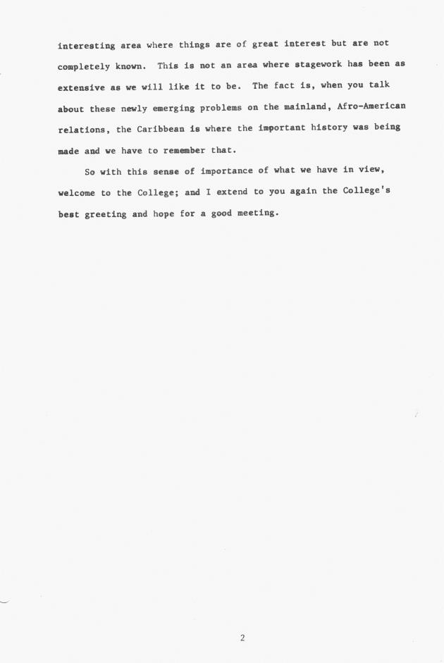 Proceedings - Conference on Sharing Caribbean Resources for Instruction and Research, College of the Virgin Islands, March 17-19, 1969. Conference on Sharing Caribbean Resources for Instruction and Research, College of the Virgin Islands, March 17-19, 1969 - 0009