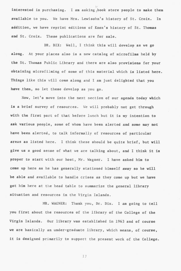 Proceedings - Conference on Sharing Caribbean Resources for Instruction and Research, College of the Virgin Islands, March 17-19, 1969. Conference on Sharing Caribbean Resources for Instruction and Research, College of the Virgin Islands, March 17-19, 1969 - 0023