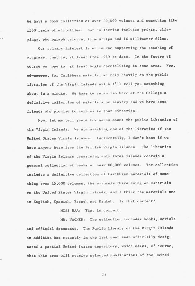 Proceedings - Conference on Sharing Caribbean Resources for Instruction and Research, College of the Virgin Islands, March 17-19, 1969. Conference on Sharing Caribbean Resources for Instruction and Research, College of the Virgin Islands, March 17-19, 1969 - 0024